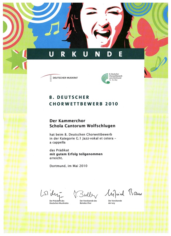 Urkunde DCW 2010